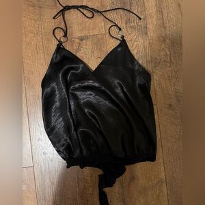 Satin black bodysuit! Free people